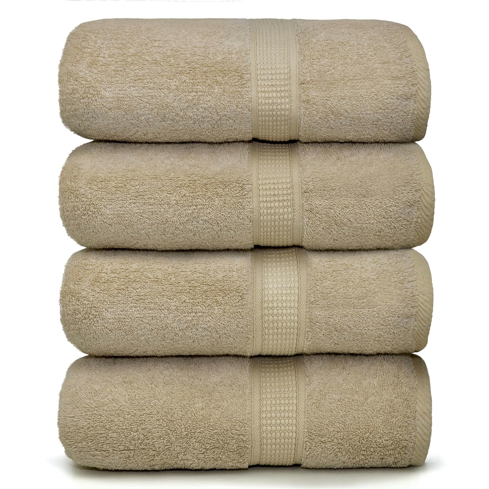 Jolof Store 4-Piece Premium Bath Towels – Soft & Quick Dry Cotton Set