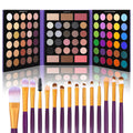 UCANBE 86 Colors Eyeshadow Palette with 15pcs Makeup Brushes Set