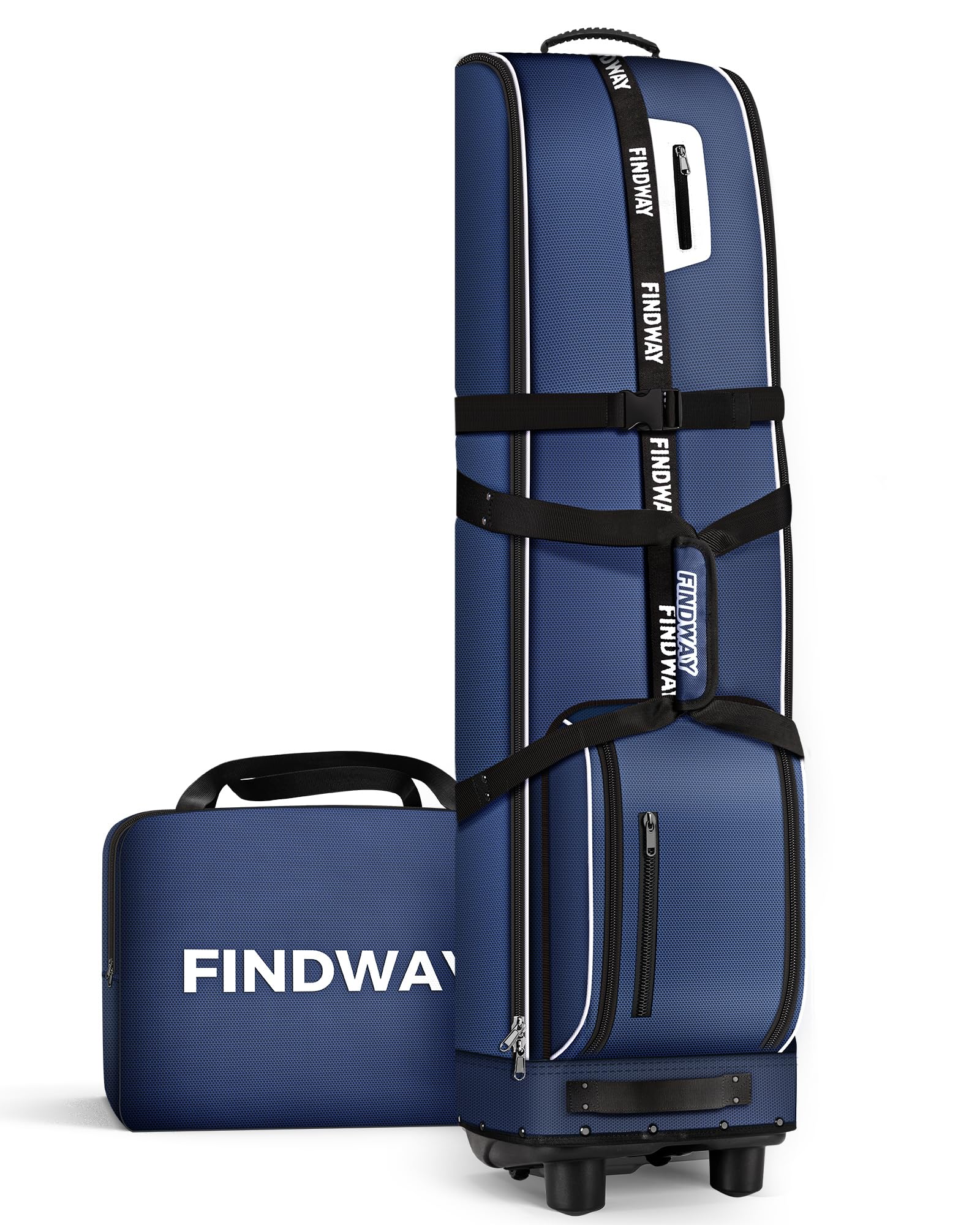 Findway Golf Travel Bag with Wheels | 1680D Waterproof Oxford Flight Case