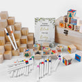 EIGTWEN 78-Piece Baby Shower Games Kit – DIY Wooden Keepsake Blocks