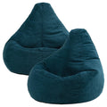 icon Dalton Cord Bean Bag with Filling Included, Set of 2, Teal - image 1