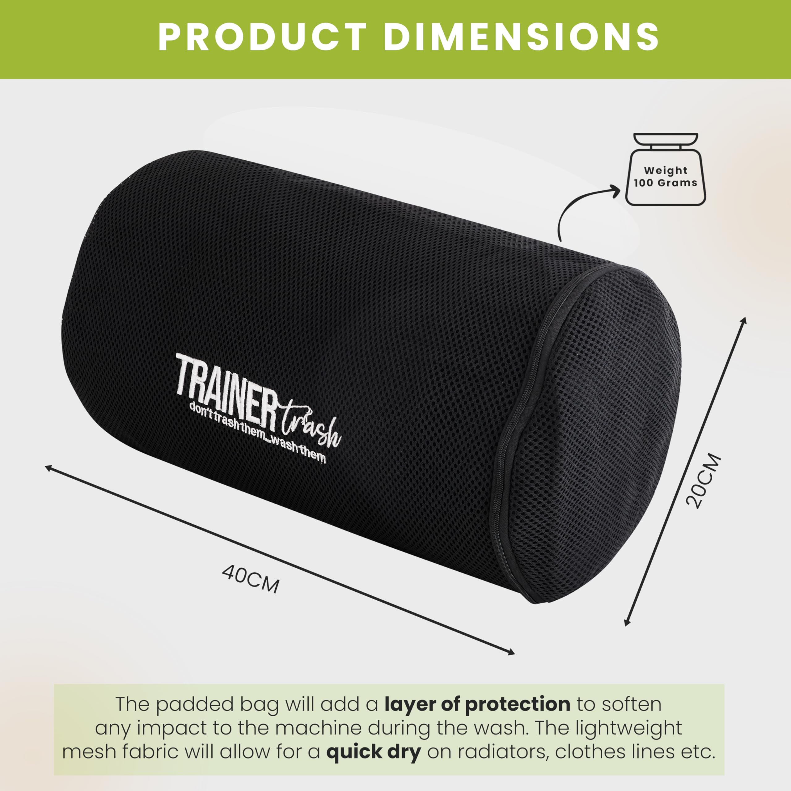 Jolof Store Shoe Washing Machine Bag – Mesh Trainer Laundry Bag