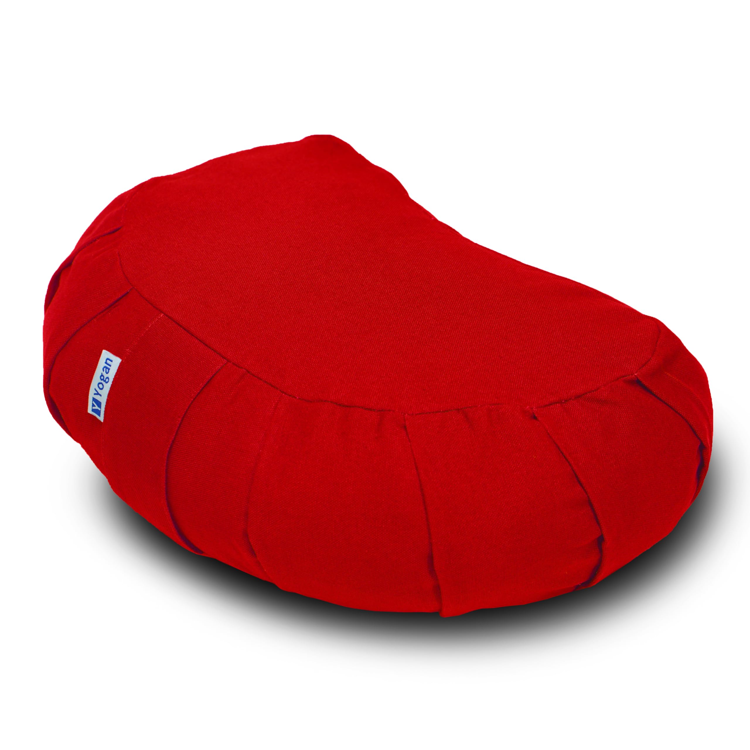 Yogan Crescent Meditation Cushion | Organic Cotton & Buckwheat Hulls