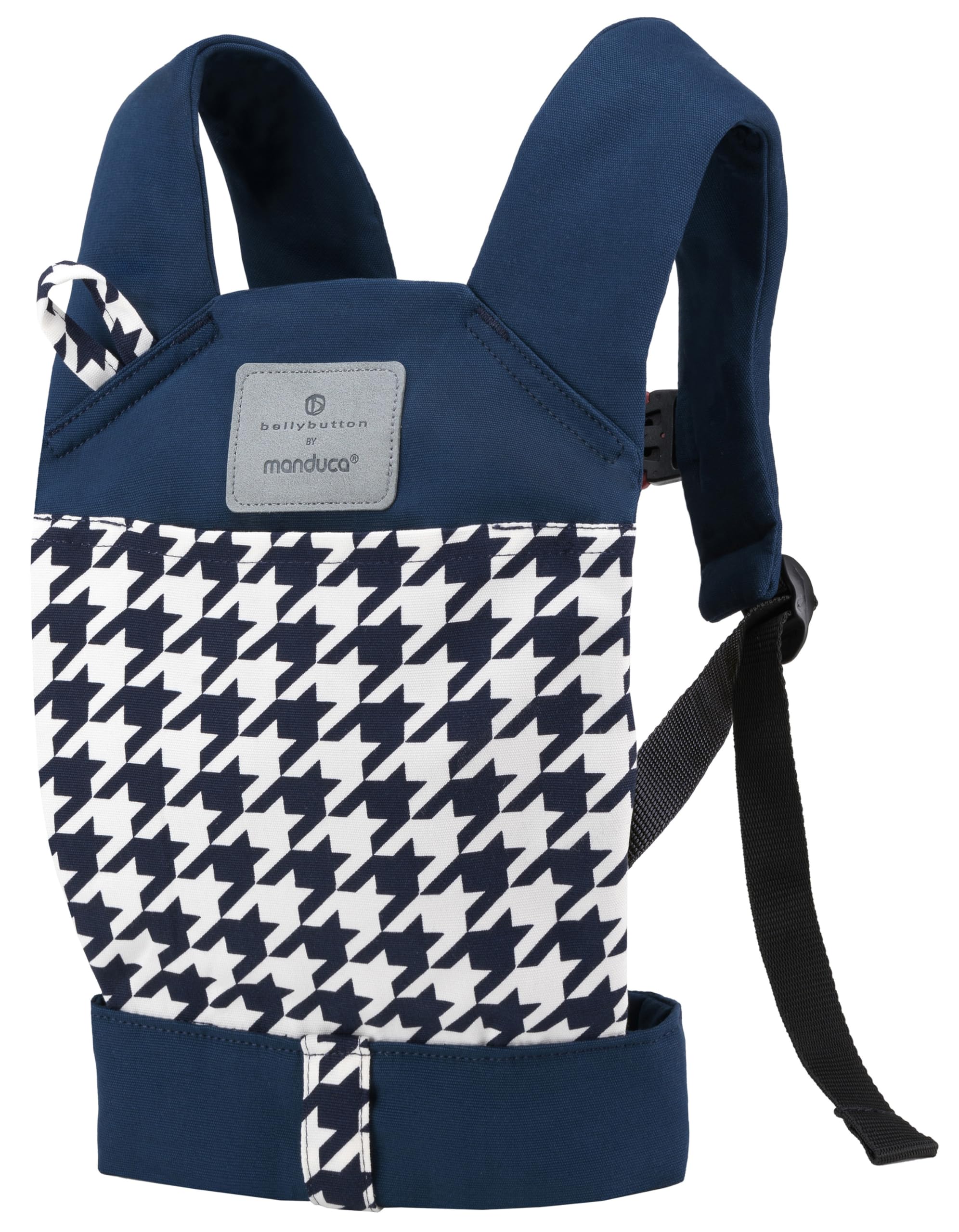 manduca Doll Carrier – Organic Cotton Toy Carrier for Kids, Pepita Navy