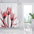 M&W DasDesign Rose Tulips Shower Curtain | Anti-Mould Waterproof Fabric