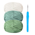 Renyiz Chunky Amigurumi Yarn - 3x50g Cotton Blend Crochet Kit with 4mm Hook