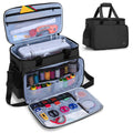 Luxja Sewing Machine Bag – Padded Carrying Case with Pockets, Black