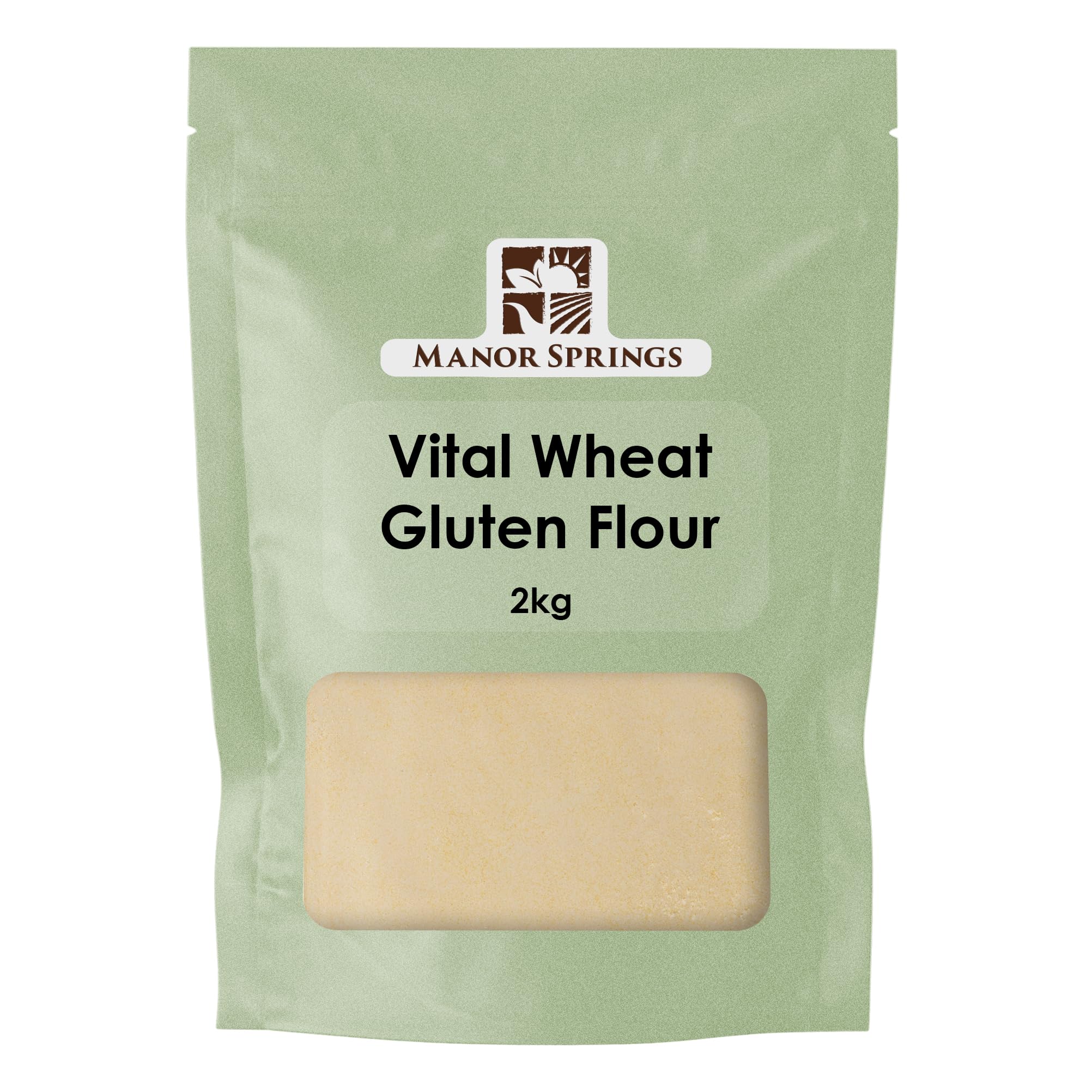 Vital Wheat Gluten by Manor Springs – 2kg High Protein Flour for Seitan