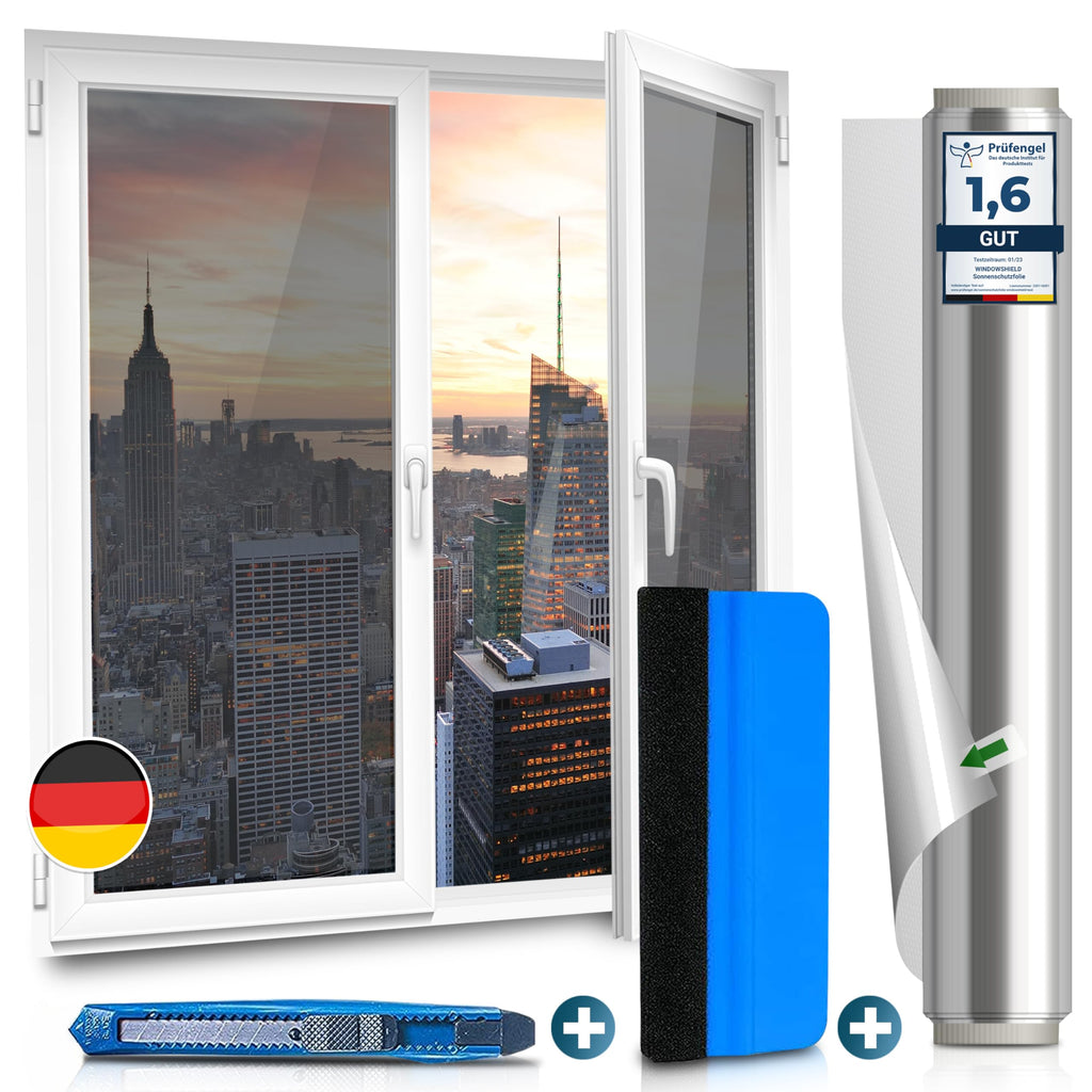 WindowShield One Way Mirror Privacy Film – Heat Control & UV Blocking Silver