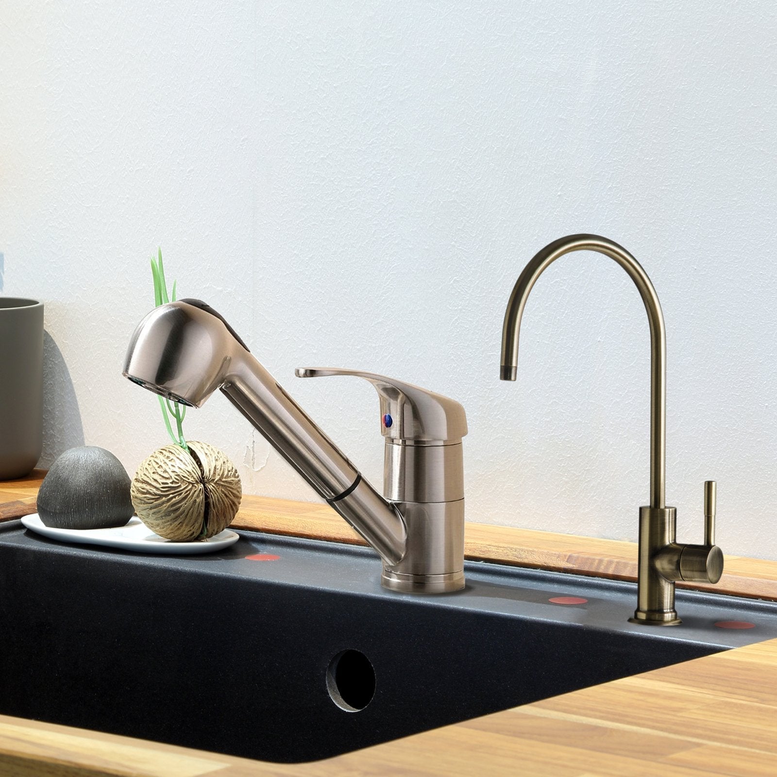 iSpring GK1-AB Drinking Water Faucet - Antique Brass RO Sink Faucet