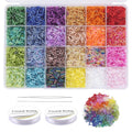 Glass Bugle Beads Kit - 9600pc Tube Beads for Jewelry Making