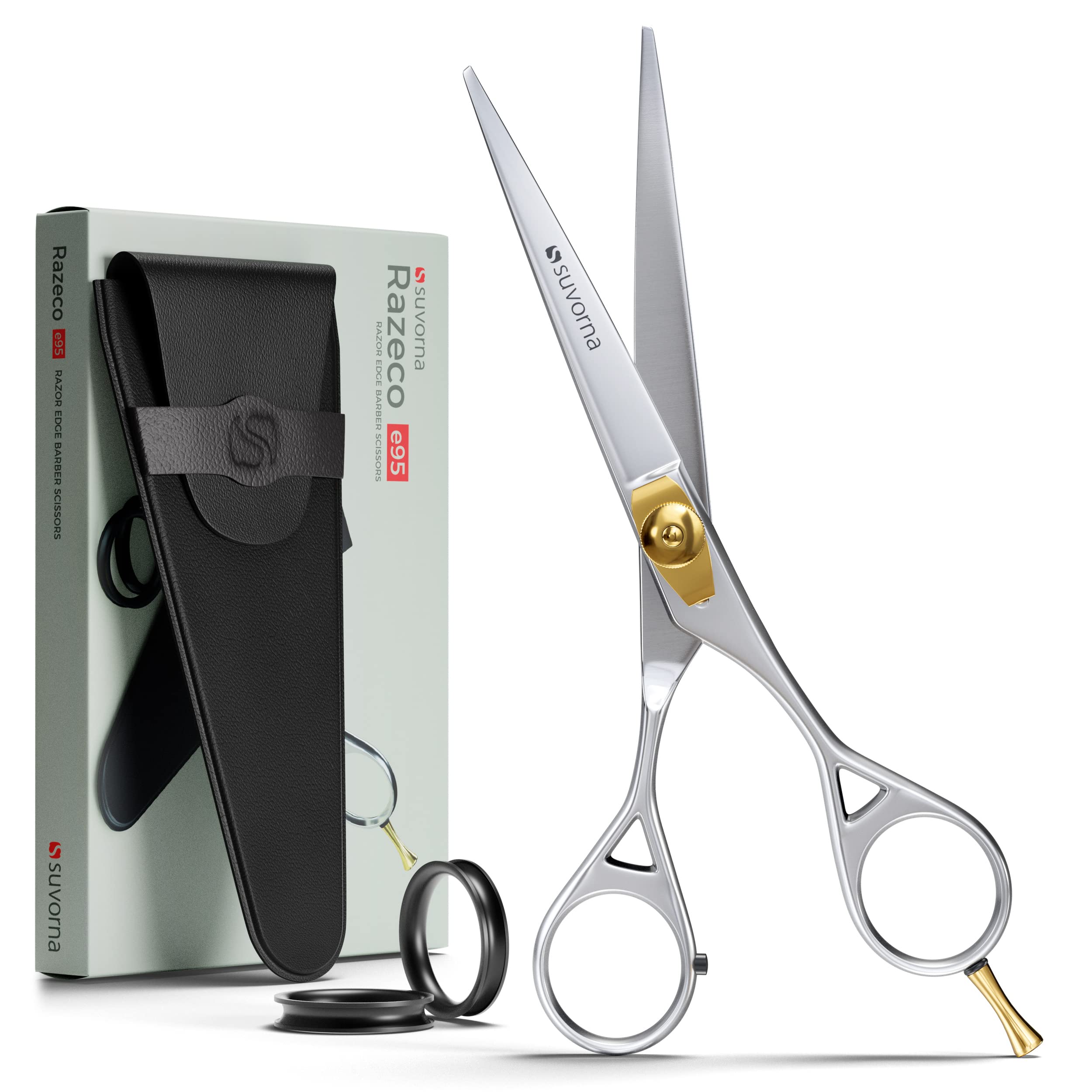 Suvorna 6" Professional Hair Scissors - Japanese J2 Steel Barber Shears