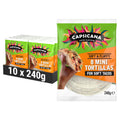 Capsicana Mini Tortilla Wraps – Soft Wheat Flour Tacos – 240g (Pack of 10)