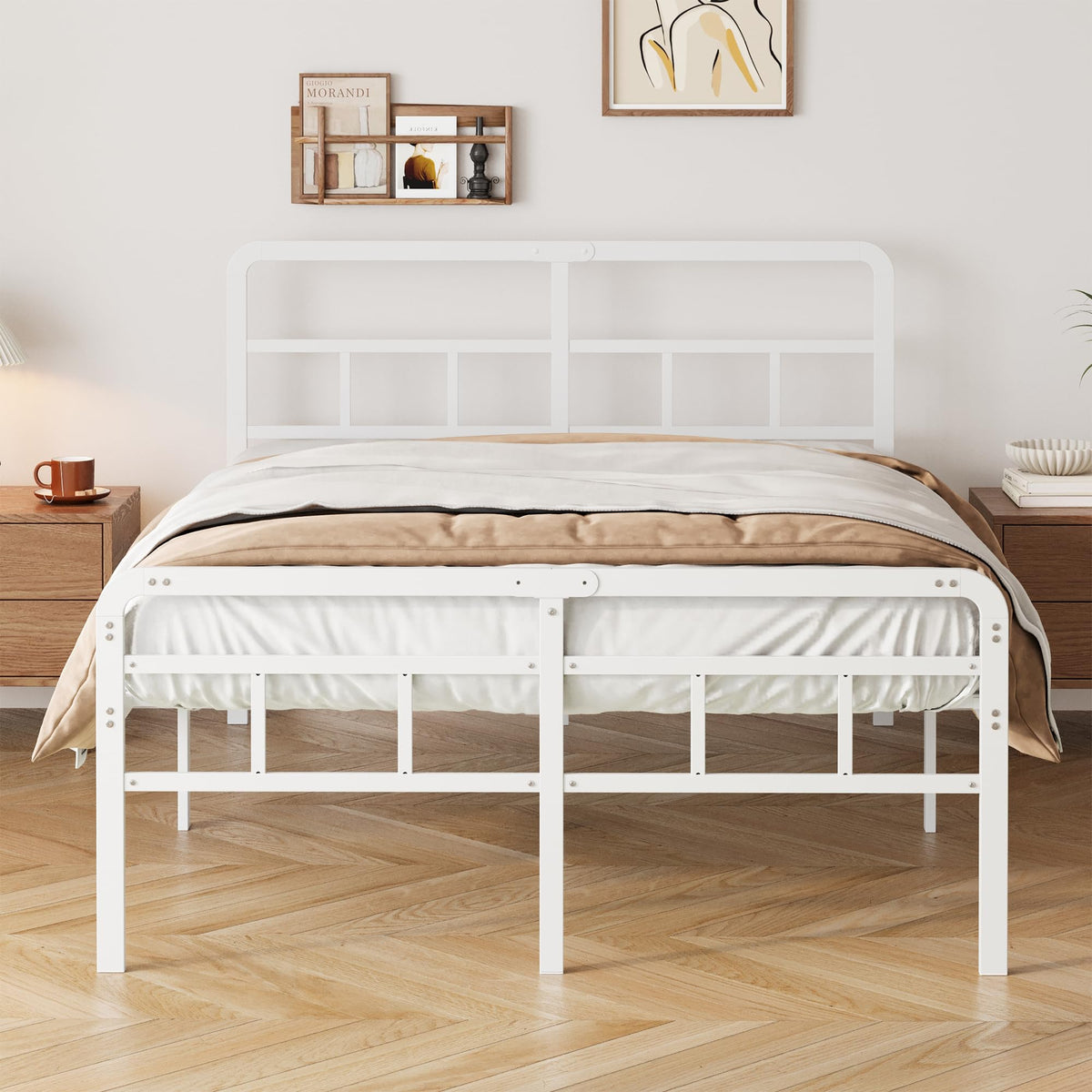 Yicensen Small Double Bed Frame with Headboard and Footboard - image 3