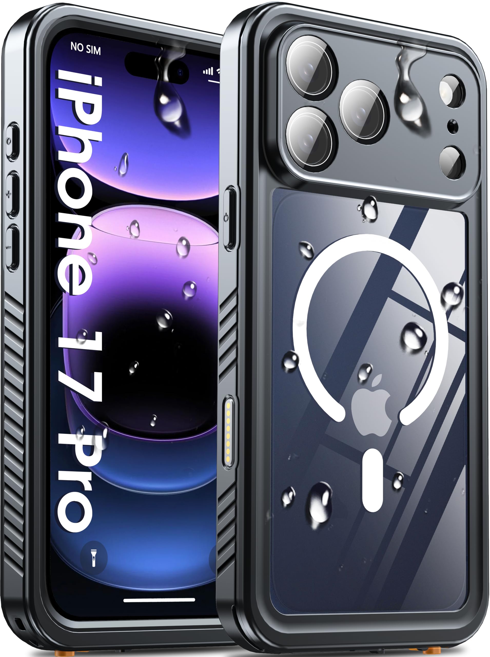 Oterkin iPhone 17 Pro Case - IP68 Waterproof MagSafe Shockproof Cover