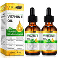 Vitamin E Oil 75,000 IU - 100% Organic for Scars & Face, 2 Pack