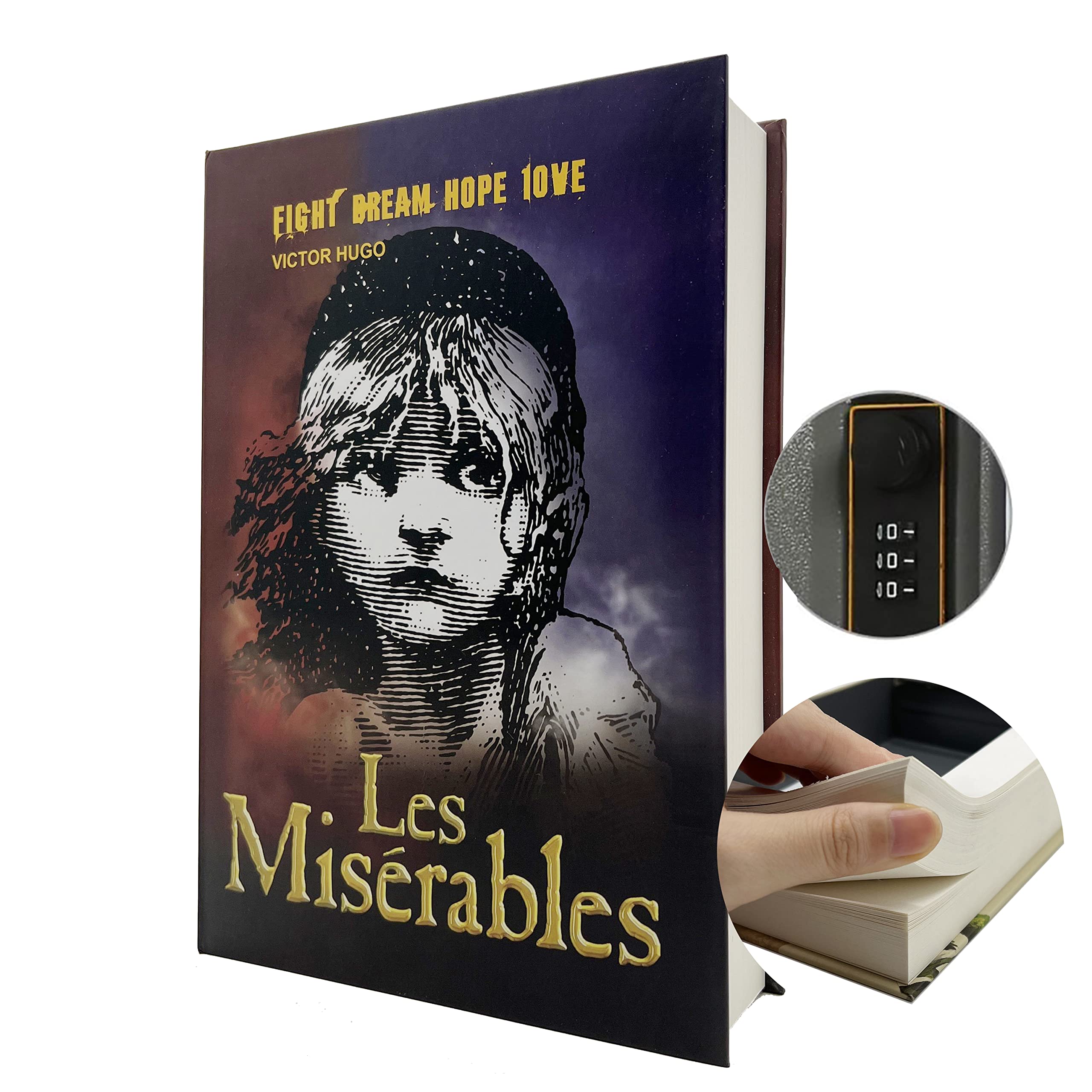 Book Safe – Real Paper Diversion Safe with Combination Lock