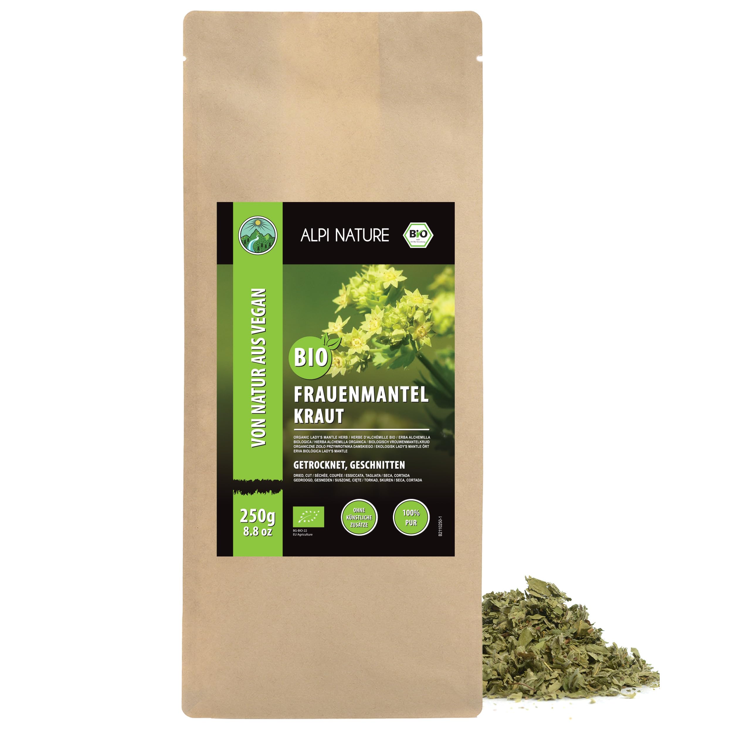 Alpi Nature Organic Lady's Mantle Tea – 250g Loose Leaf Herbal Tea