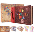 Adventure Book – Leather Vintage Scrapbook Album with House