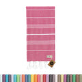 KZY LONDON Turkish Beach Towel – 100% Organic Cotton Quick Dry Hammam