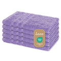 Guest Towels Set of 5 – 100% Cotton Terry Cloth Lavender