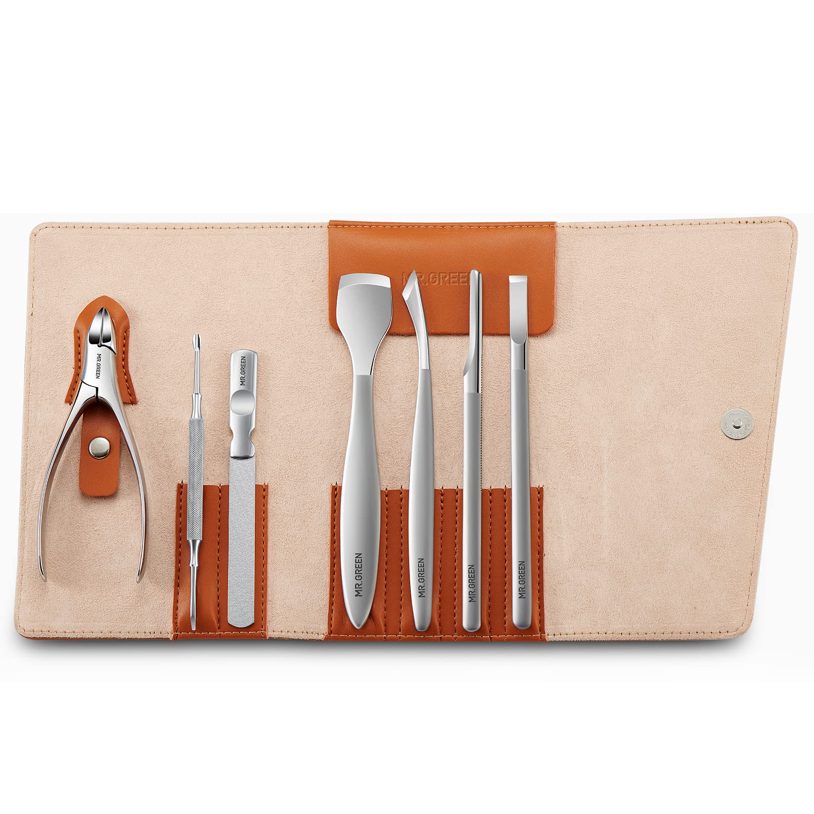 MR.GREEN 7-Piece Professional Pedicure Knife Set | Stainless Steel Tools