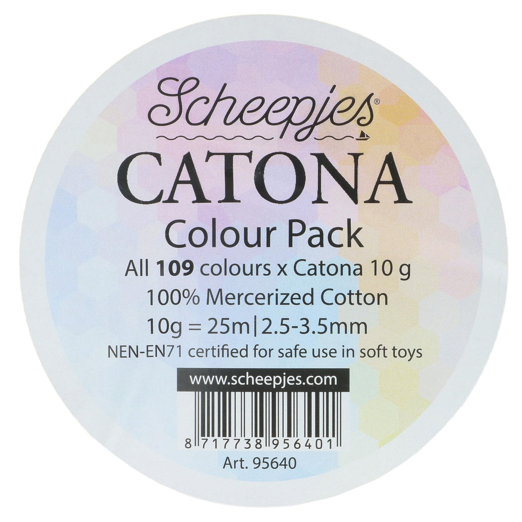 Scheepjes Catona Colour Pack – 109 Mercerized Cotton Yarn Balls