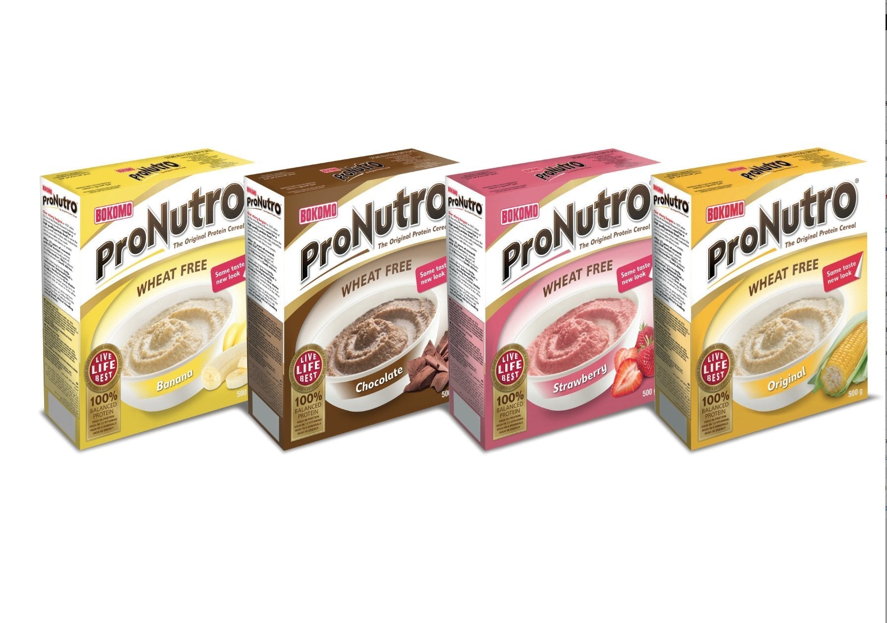 ProNutro Instant Cereal Mix - Banana, Chocolate & Strawberry, 500g (4 Pack)