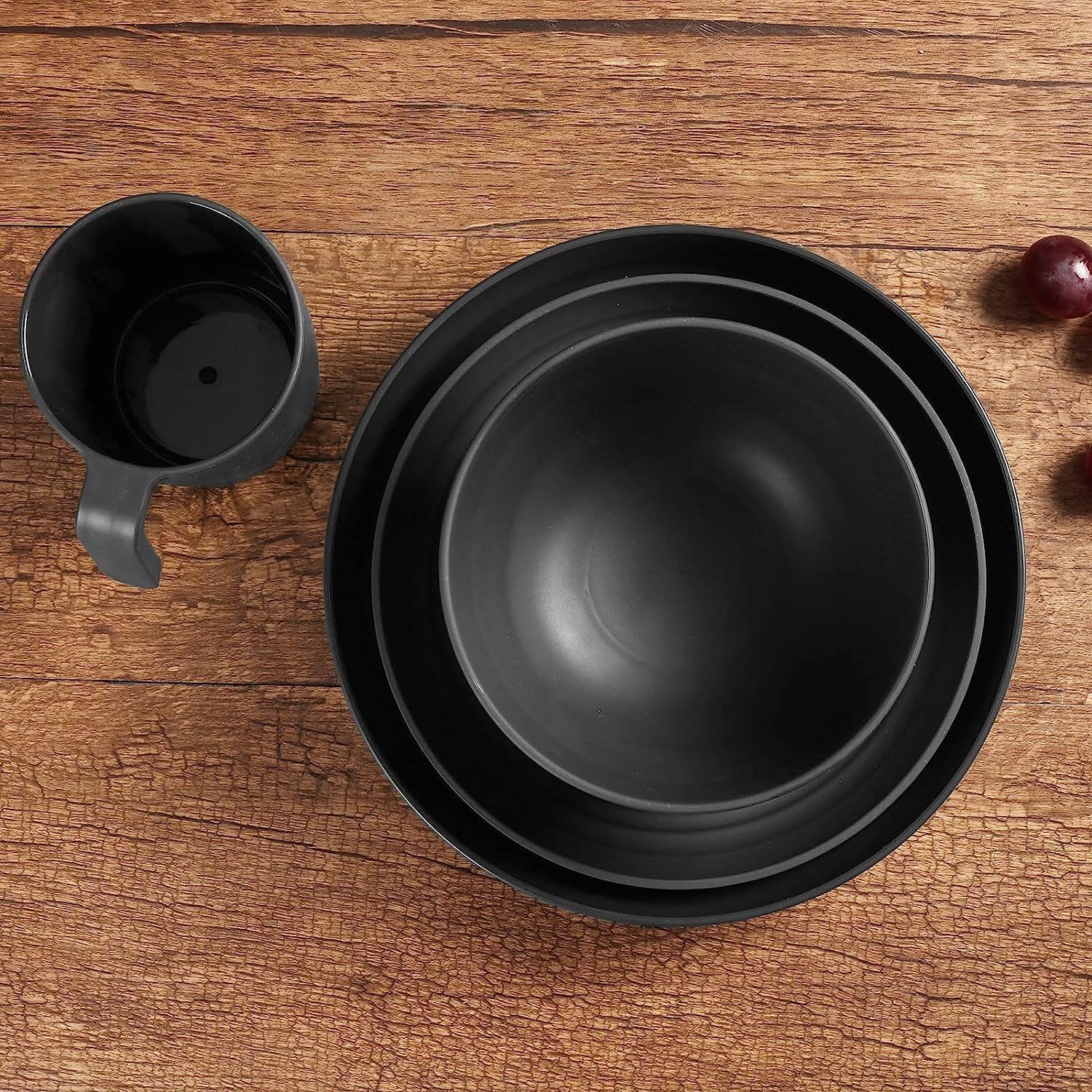 Jolof Store 36pc Unbreakable Dinnerware Set – Microwave Safe Camping Plates