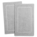 Hearth & Harbor 4-Piece Cotton Bath Mat and Washcloth Set – Gray