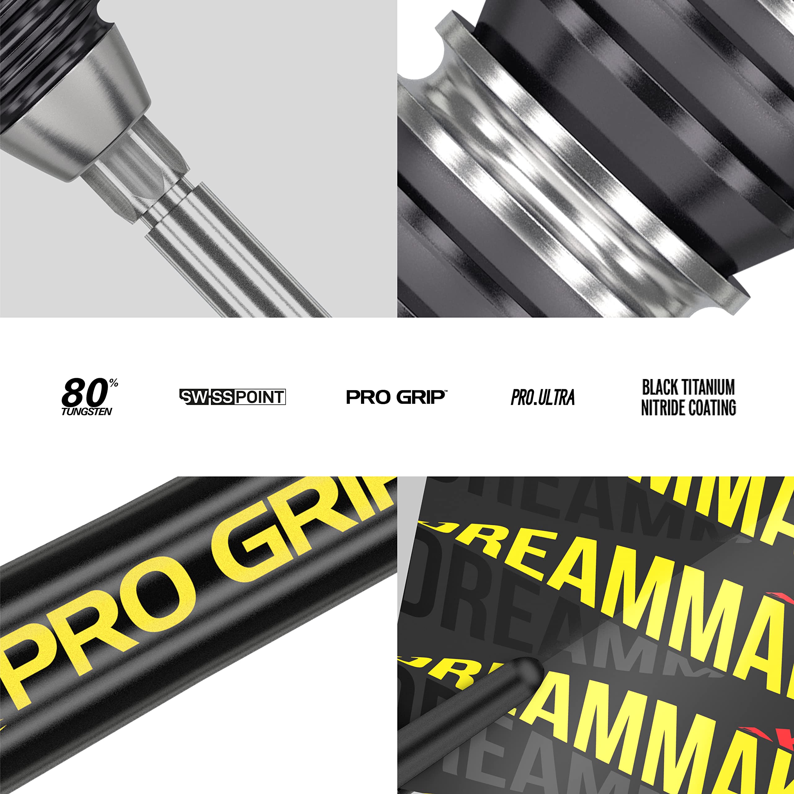 Target Darts Dimitri Van Den Bergh 80% Tungsten Swiss Point Steel Darts - 24g