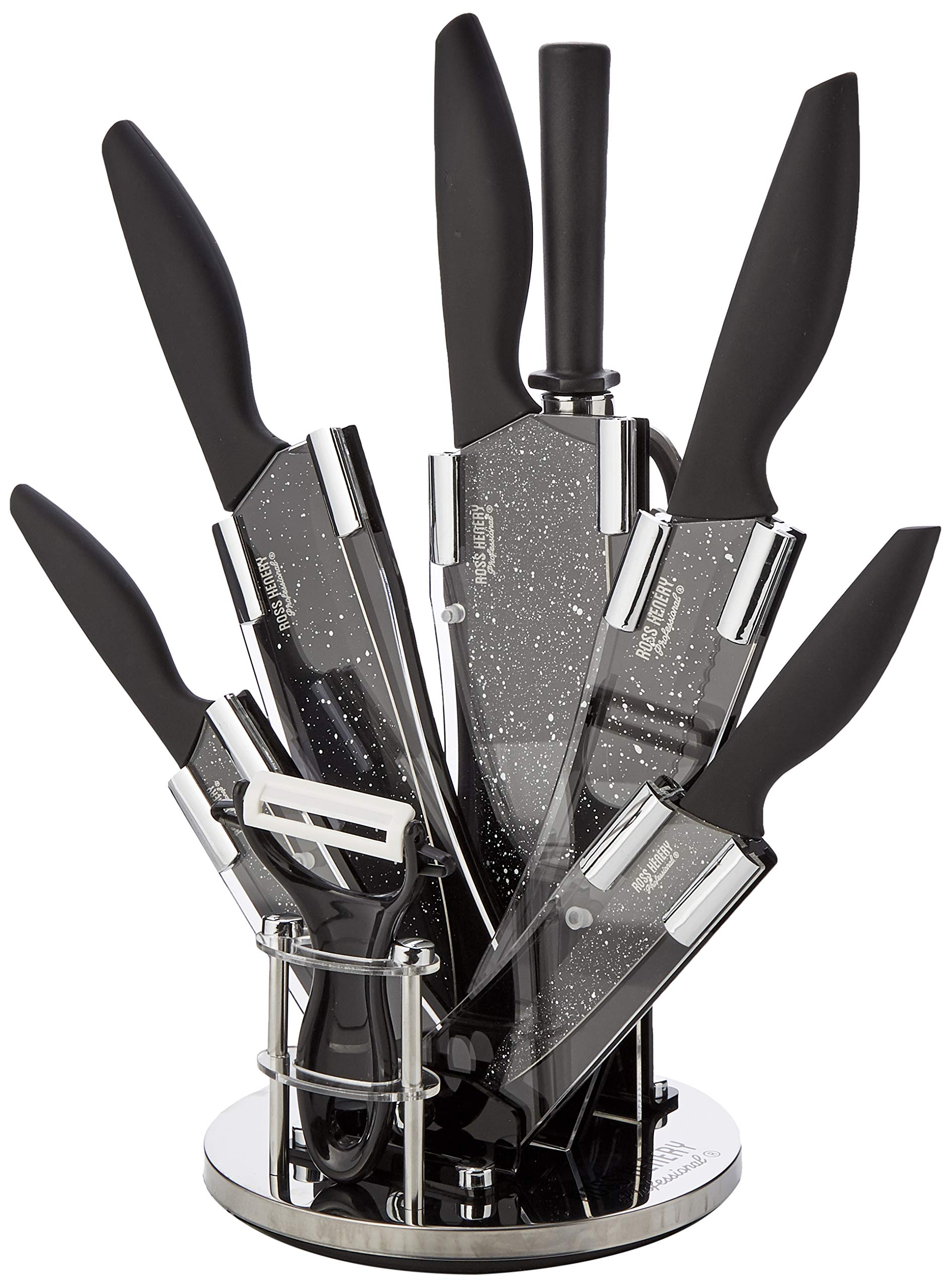 Ross Henery Professional 8-Piece Kitchen Knife Set with Acrylic Block