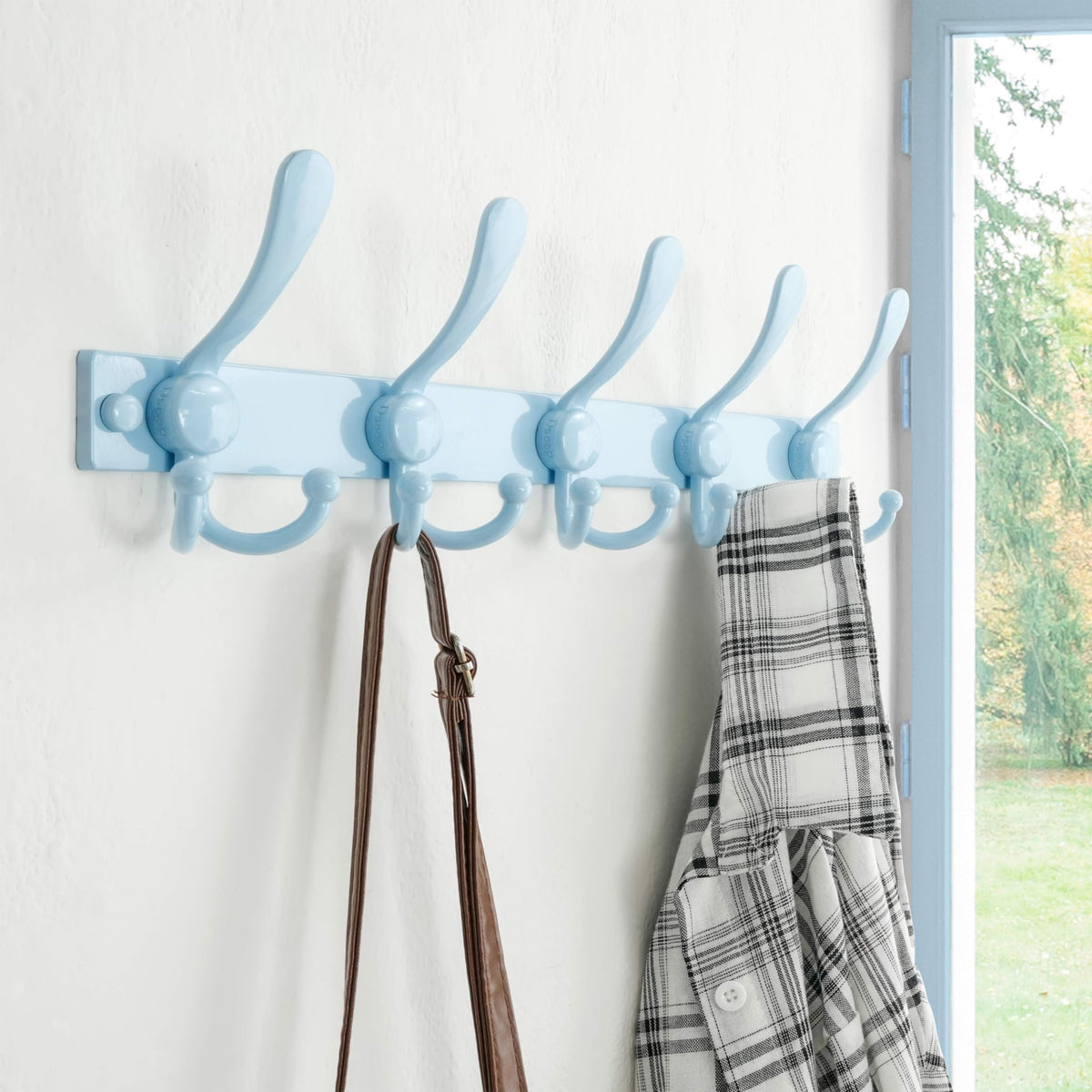 Dseap Coat Rack Wall Mount, Heavy Duty 2.5mm Base vs Flimsy 1mm, Double-Thick Solid Anti-Snap Hooks - image 2