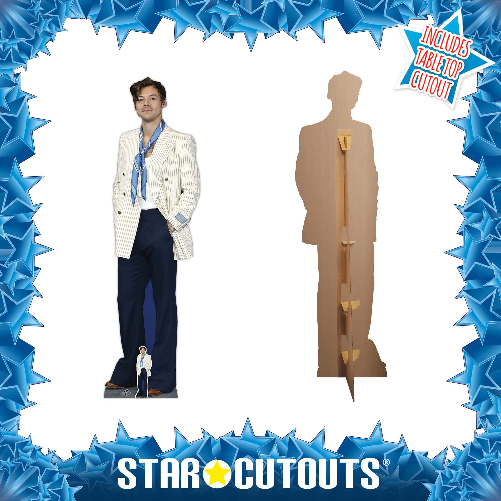 Harry Styles White Jacket Lifesize Cardboard Cutout | Star Cutouts