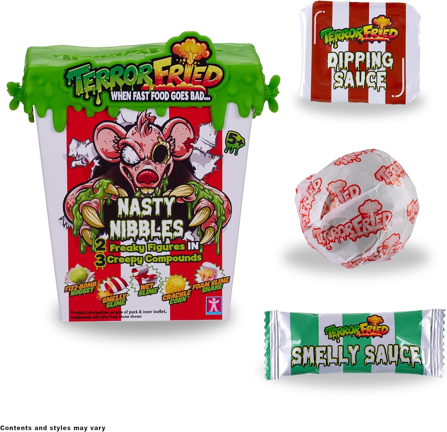 Terror Fried Nasty Nibbles Gross Collectibles with Slime & Figures