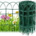 Amagabeli Green Garden Border Fence | 0.4m x 25m PVC Coated Metal Wire