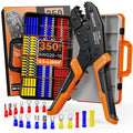 Preciva Insulated Crimping Tool Set with 350 Connectors - AWG 20-10