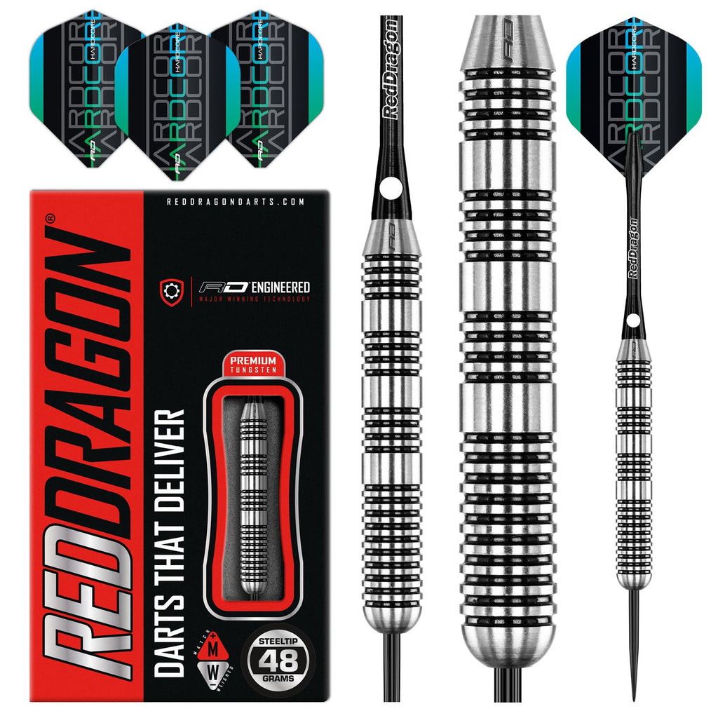 Red Dragon Bunker Buster 48g Tungsten Darts Set | Heavyweight Darts