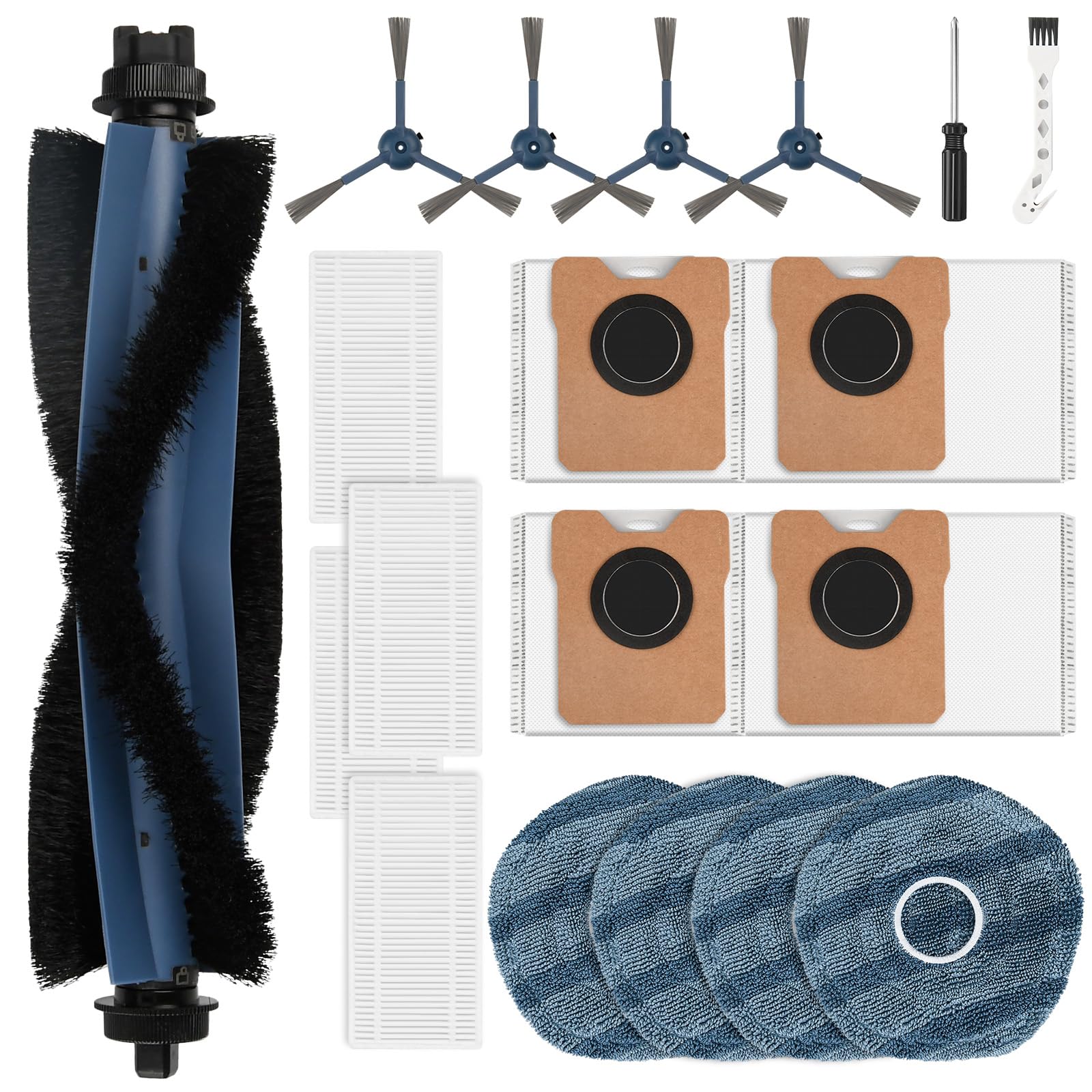 Fenkabs 19-Pack Replacement Kit for Eufy Omni C20 Robot Vacuum