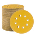 STEBRUAM 100pcs Sanding Discs – 125mm 120 Grit 8 Hole Orbital Pads