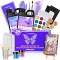 HeyClear Epoxy Resin Kit - 34oz Clear Resin and Photo Frame Silicone Mold