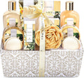 Spa Luxetique 12-Piece Vanilla Spa Gift Set | Pampering Bath & Body Kit
