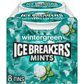Ice Breakers Wintergreen Sugar Free Mints – 1.5 oz Tins (8 Pack)
