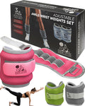 Adjustable Neoprene Ankle and Wrist Weights - 1 Pair Set