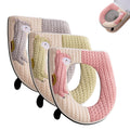 3-Piece Washable Zipper Toilet Seat Cover Pads – Soft Polyester