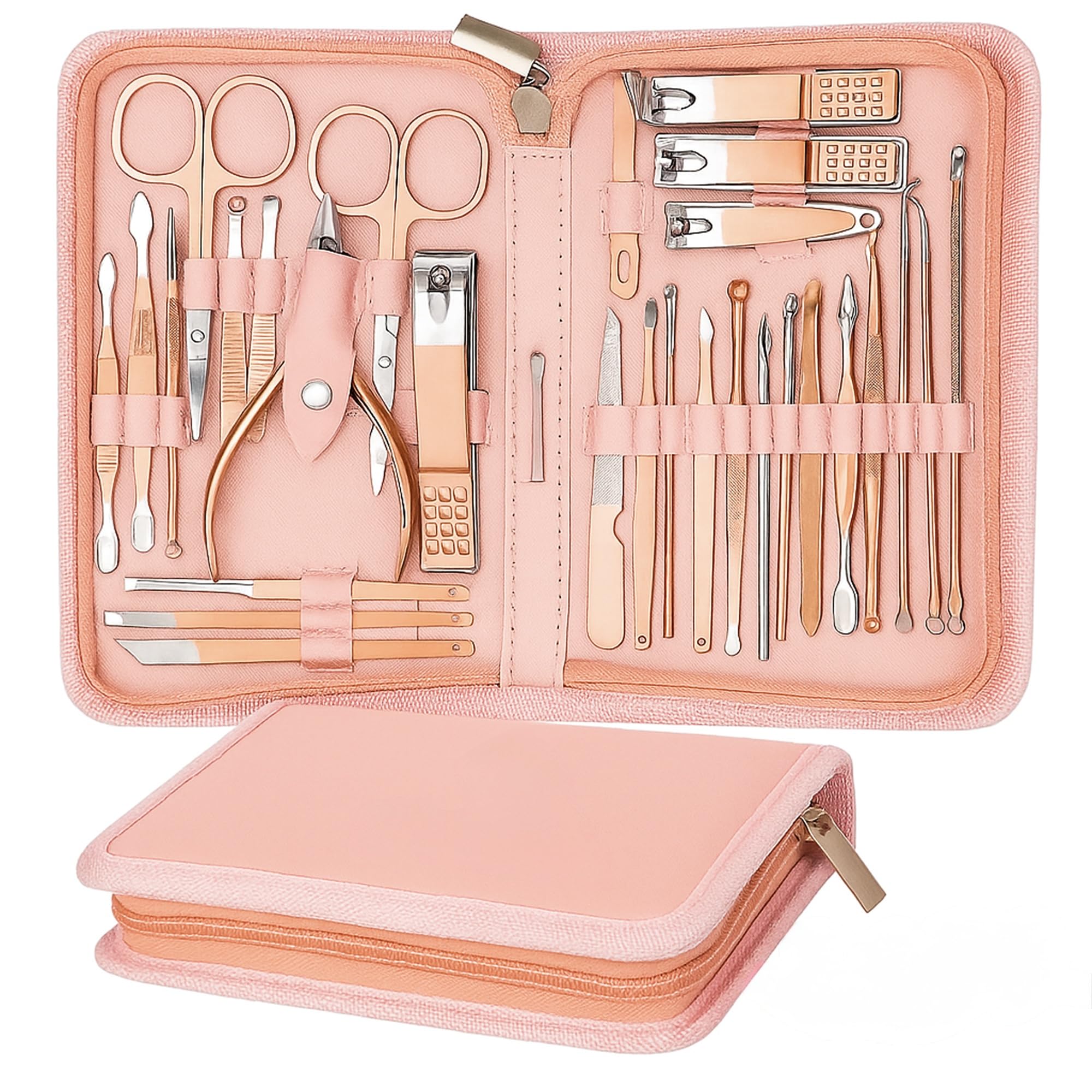 SAMSIDD 32-in-1 Manicure Set | Stainless Steel Professional Grooming Kit
