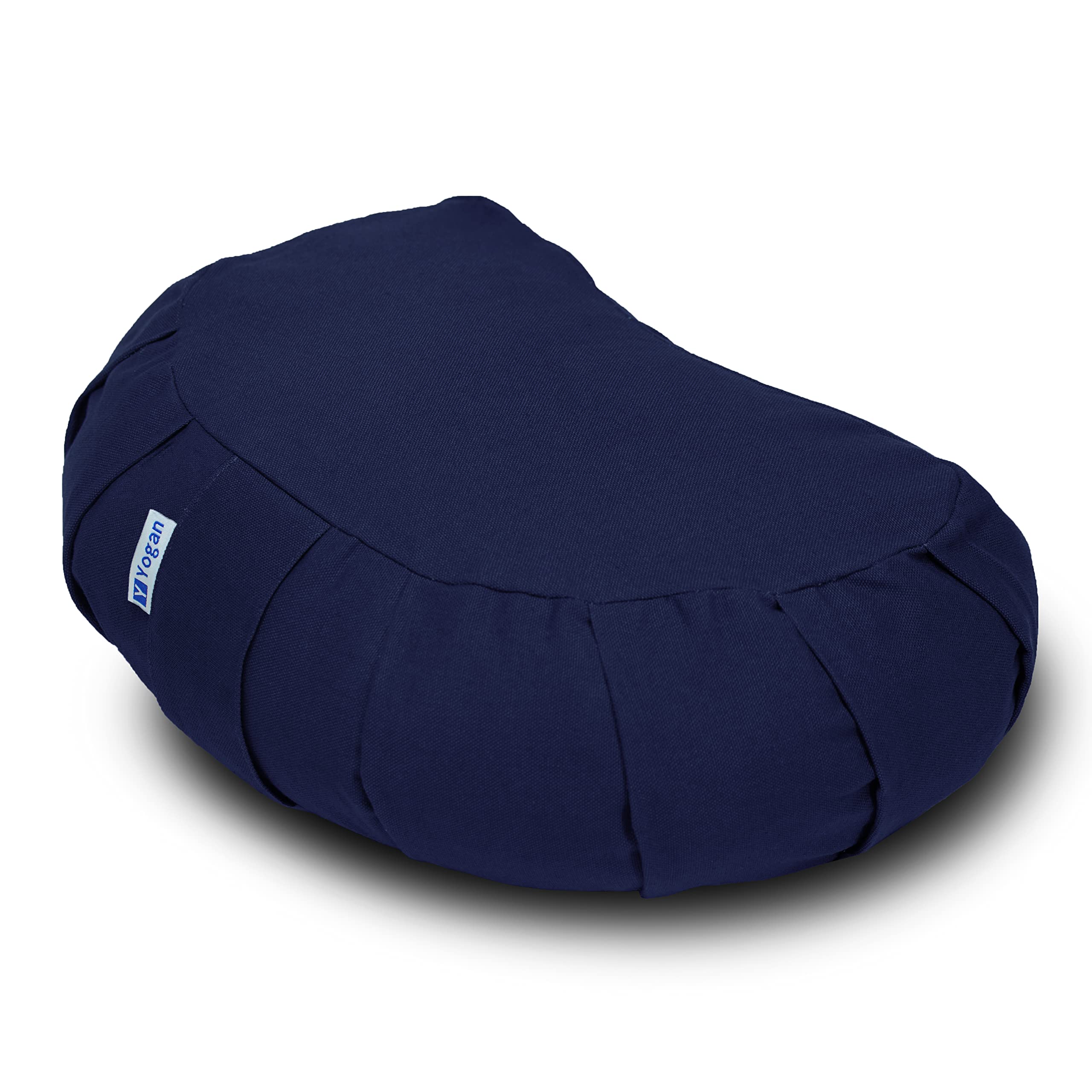Yogan Crescent Meditation Cushion | Organic Cotton & Buckwheat Hulls