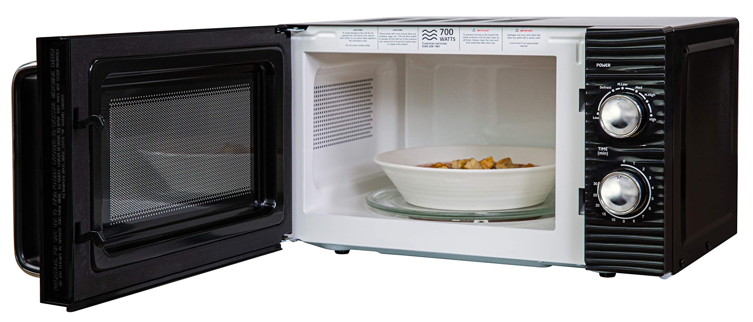 Russell Hobbs Inspire 17L Manual Microwave – Black Compact Design