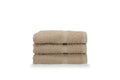 Gabel Guest Towels - Pure Cotton Terry Sponge, Greige, 40x60 cm - 3 Pack