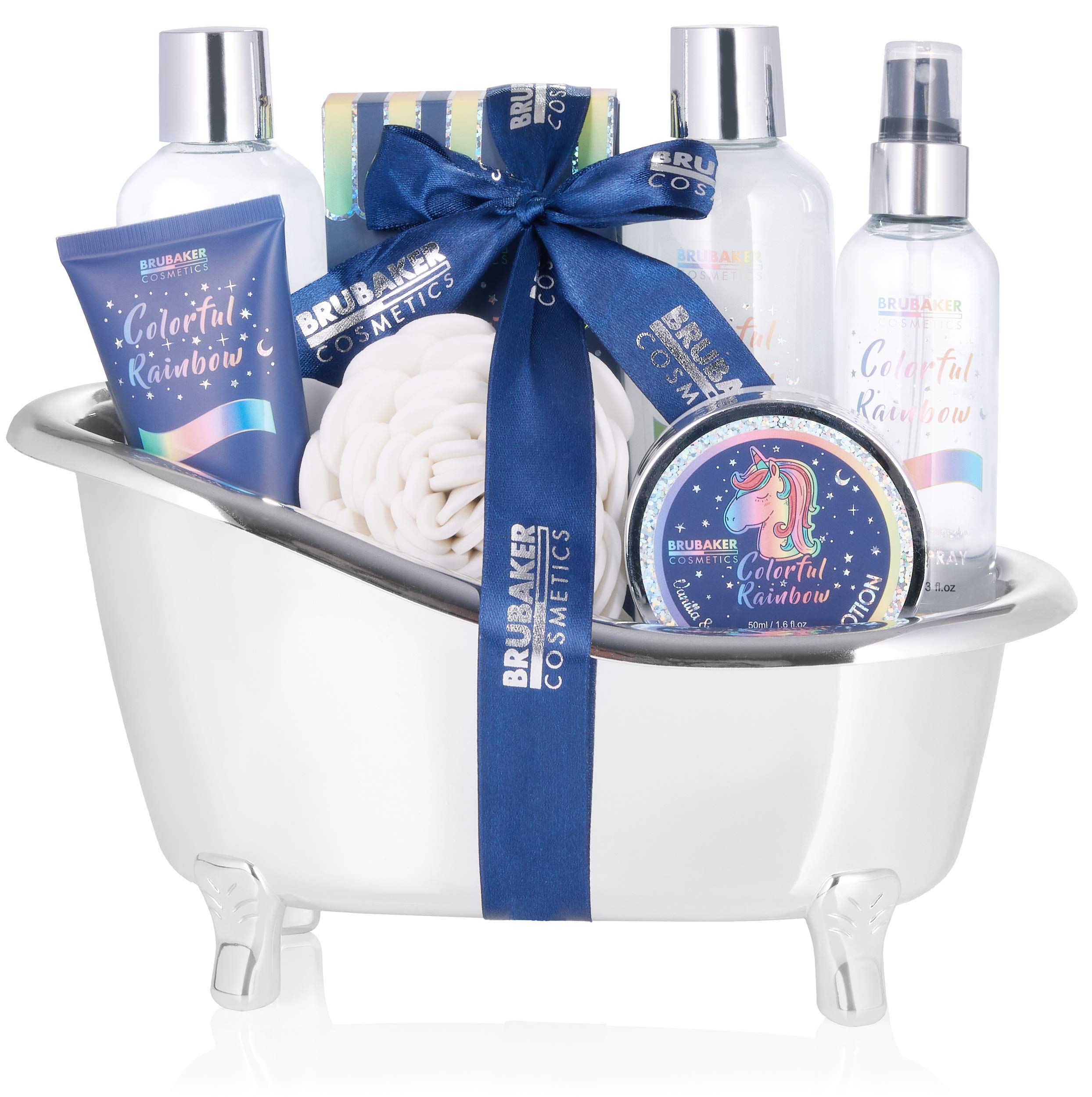 BRUBAKER Unicorn Bath & Beauty Gift Set - Vanilla Lavender - 8 Pcs